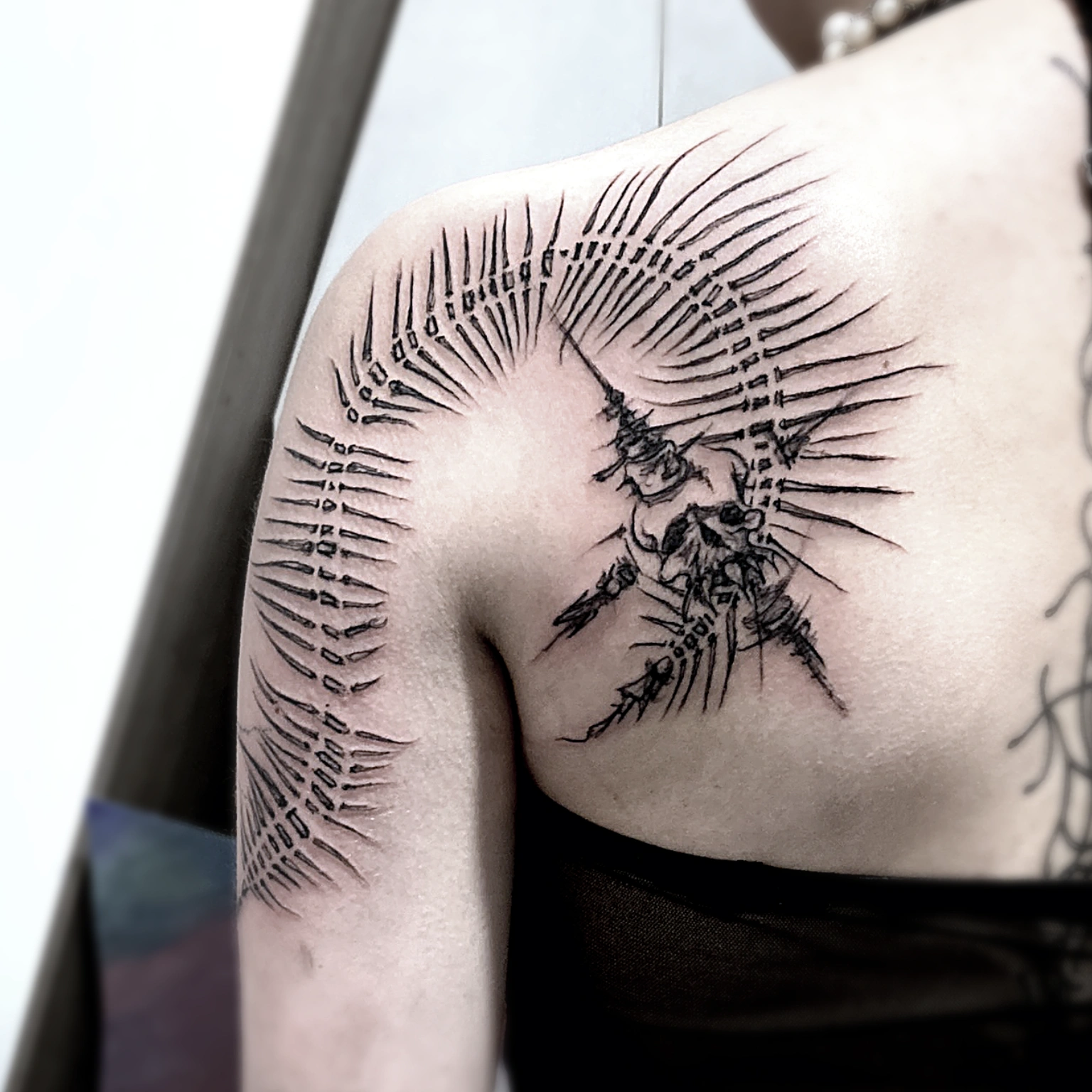 Trashy Vertebrae and Skull Satelite